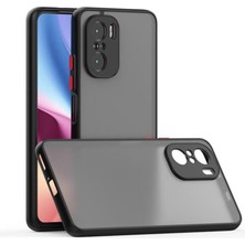 Microcase Xiaomi Redmi K40 - Poco F3 London Serisi Darbeye Dayanıklı Kılıf - Buzlu Siyah