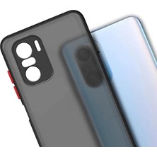 Microcase Xiaomi Redmi K40 - Poco F3 London Serisi Darbeye Dayanıklı Kılıf - Buzlu Siyah