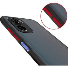 Microcase Xiaomi Redmi K40 - Poco F3 London Serisi Darbeye Dayanıklı Kılıf - Buzlu Siyah