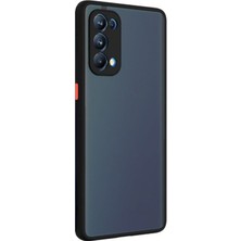 Microcase Oppo Reno 5 Pro 5g London Serisi Darbeye Dayanıklı Kılıf - Buzlu Siyah