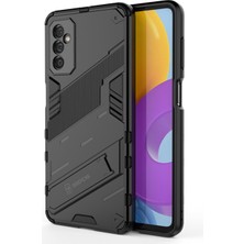 Microcase Samsung Galaxy M52 5g Matrix Serisi Armor Standlı Perfect Koruma Kılıf - Siyah