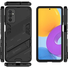 Microcase Samsung Galaxy M52 5g Matrix Serisi Armor Standlı Perfect Koruma Kılıf - Siyah