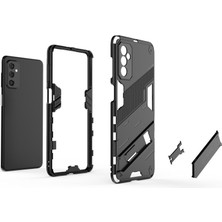 Microcase Samsung Galaxy M52 5g Matrix Serisi Armor Standlı Perfect Koruma Kılıf - Siyah