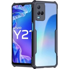Microcase Vivo Y21 Airbag Serisi Darbeye Dayanıklı Köşe Korumalı Kılıf
