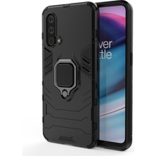 Microcase Oneplus Nord Ce 5g Batman Serisi Yüzük Standlı Armor Kılıf - Siyah