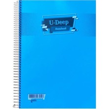 Umut U-Deep A4 Spiralli Defter Pp. Kapak 120 Yp. Kareli