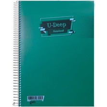 Umut U-Deep A4 Spiralli Defter Pp. Kapak 96 Yp. Kareli