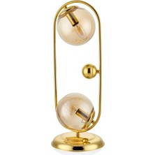 Setabianca Oval Mini Toplu Altın Abajur 36CM