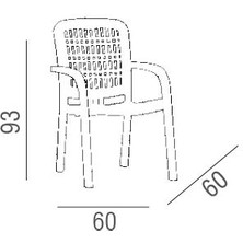 BPlas Twist Monoblok Sandalye (4'lü Set)