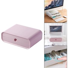 Prettyia Laptop Standı Monitör, Masa Üstü Organizatör, Çekmeceler Ekran Yükseltici Tutucu, Masaüstü Pembe (Yurt Dışından)