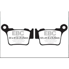 Ebc Carbon Fren Balatası FA368TT Arka Ktm Exc 250 300 350 400 450