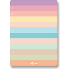 Le Color Numaralı Planlayıcı Blok Pastel
