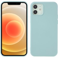 X-Level Apple İphone 12 Mini Için Düşmeye Dayanıklı Sıvı Silikon Telefon Kılıfı - Açık Mavi (Yurt Dışından)