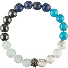 Zeynep Büyükbay Safravi Mizaç Doğal Taş Bileklik (8mm Küre Kesim)