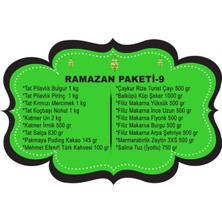 Ramazan Erzak Yardım Paketi Kolisi 18 Parça No:9