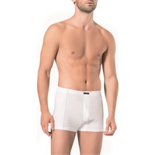Pierre Cardin 116 Erkek Penye Boxer % 100 Pamuk -Beyaz