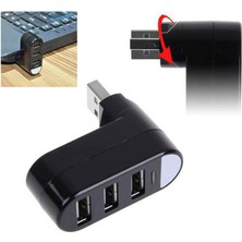 3 Port 180 Dirsek USB Hub Çoğaltıcı Çoklayıcı USB 2.0 Çoklama