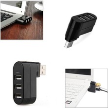 3 Port 180 Dirsek USB Hub Çoğaltıcı Çoklayıcı USB 2.0 Çoklama