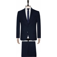 Süvari Lacivert Slim Fit Takım Elbise