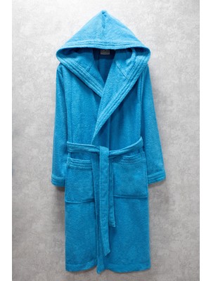 Kapüşonlu Bukle Bornoz Unisex