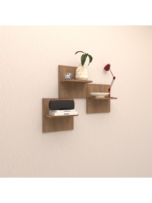 Rafkestir Marin Duvar Rafı Kafkas Meşe ( Mat )