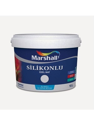 Marshall Silikonlu Özel Mat Iç Cephe Boyası 15 Lt Gelin Teli