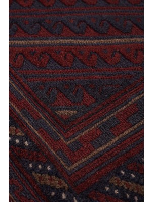 Naar Afgan Berceste El Dokuma Kırmızı Kilim 131X124 ~ 1.62 M2