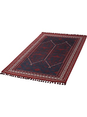 Naar Afgan Desenli 02 Kırmızı 120X180 Kilim