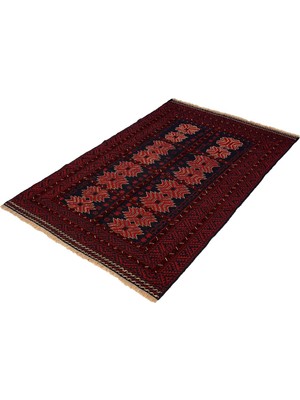 Naar Afgan Berceste 18070 131X197 Kırmızı El Dokuma Kilim ~ 2.58 M2