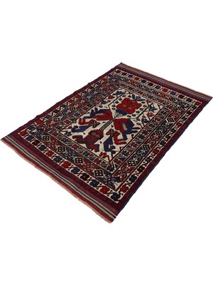 Naar Afgan Berceste 180007 125X174 Kırmızı El Dokuma Kilim ~ 2.18 M2