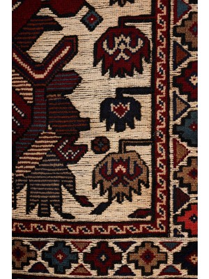 Naar Afgan Berceste 18071 93X198 Kırmızı El Dokuma Yolluk Kilim ~ 1.84 M2