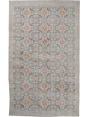 Naar Vintage Krem / Yeşil Halı 179X294 ~ 5.26 M2