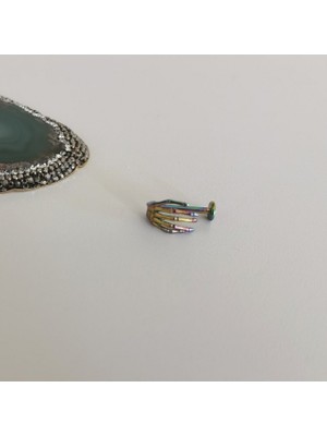 Bylin Cerrahi Çelik Rainbow Iskelet El Piercing 8 mm