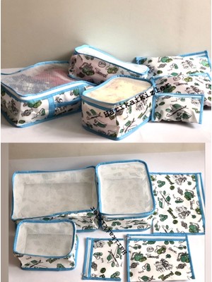 Harika İkizler 2 Set Valiz Içi Düzenleyici Valiz Organizeri (12 Parça)