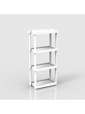 Decorelax 4 Raflı Plastik Banyo & Mutfak Organizer (Small Model)