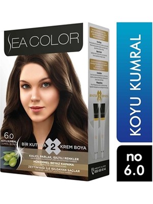Sea Color 2li Krem Saç Boyası 6/0 Koyu Kumral 8698753382027