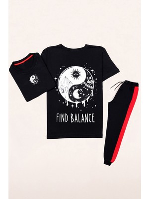 Trendypassion Yingyang Baskılı Eşofman Takımı