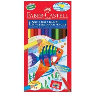 Faber Castell Aquarel Suluboya Kalemi 12 Renk