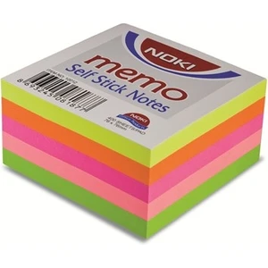 Memo 75 x 75MM Neon Küp Yapışkanlı Not Kağıdı 400 Yaprak