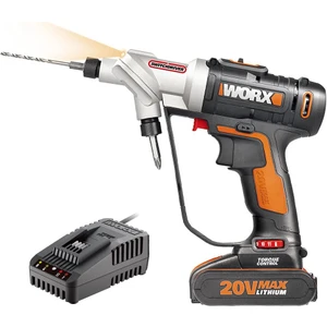 WX176.9C 20VOLT/2.0AH Li-Ion Döner Kafa ve Çift Mandrenli Profesyonel Şarjlı Matkap + 16 Parça Uç
