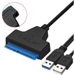 USB 3.0 Sata 2.5/3.5 Inç SSD HDD Adaptör Destekli Sata USB Çevirici Kablo 22 Pin Sata