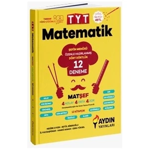 Aydın Yayınları TYT Matamatik 12 Deneme Şefin Menüsü