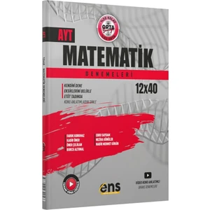 ENS Yayıncılık Yayınları AYT Matematik 12 x 40'lı Denemeleri