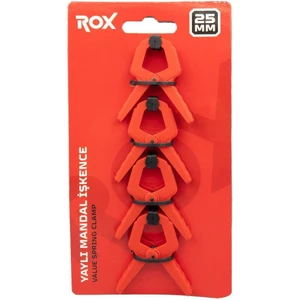 Rox 0146 Yaylı Mandal Tip Kıskaç Işkence 25 mm (4 Lü)