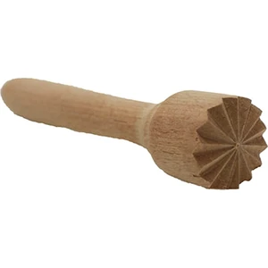 Ahşap Kalın Dişli Bar Tokmak Mojito 22 cm Havan