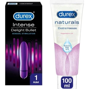 Intense Delight Bullet Titreşimli Vibratör +Durex  Jel Naturals Extra Hassas 100 ml