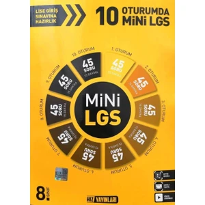 Hız Yayınları 8. Sınıf 10 Oturumda Mini LGS Hız Yayınları