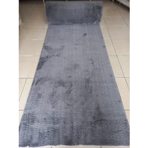 Enva Home Jel Taban Yıkanabilir Yolluk Özel Ebat Uzun Tüylü Peluş Post Antrasit