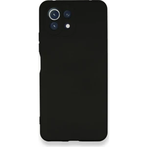 Caseart Xiaomi Mi 11 Lite Kapak Kamera Korumalı Içi Kadife Lansman Silikon Kılıf - Siyah