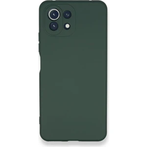 Caseart Xiaomi Mi 11 Lite Kapak Kamera Korumalı Içi Kadife Lansman Silikon Kılıf - Yeşil